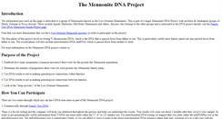 Desktop Screenshot of mennonitedna.com